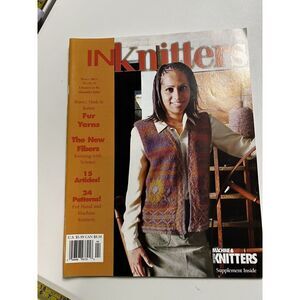 RARE InKnitters Winter 2001 Vol 4 Knit Knitter Diamond Triangle Magazine BBP-A‎